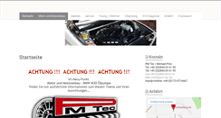 Desktop Screenshot of p-m-tec.de